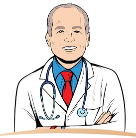 Dr Tred logo cartoon dr